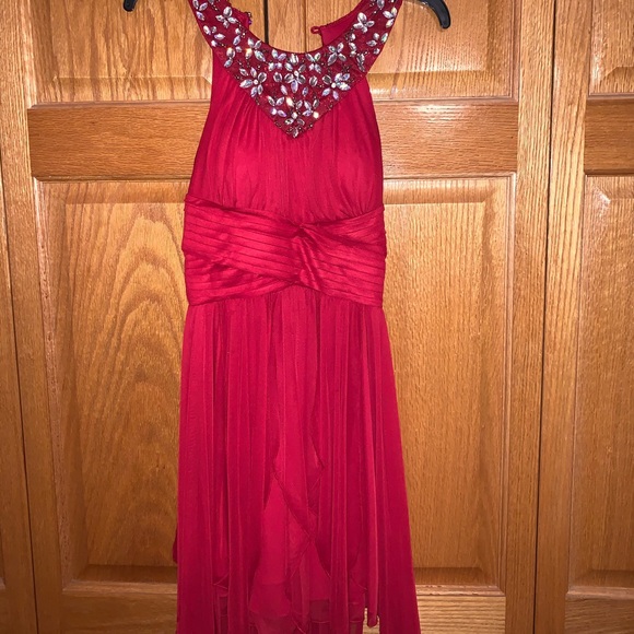 Juniors’ Red Formal Dress - Picture 2 of 5